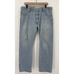 Levis 505‎ Jeans Mens 36x30 Blue Straight Leg Light Wash Denim Pants